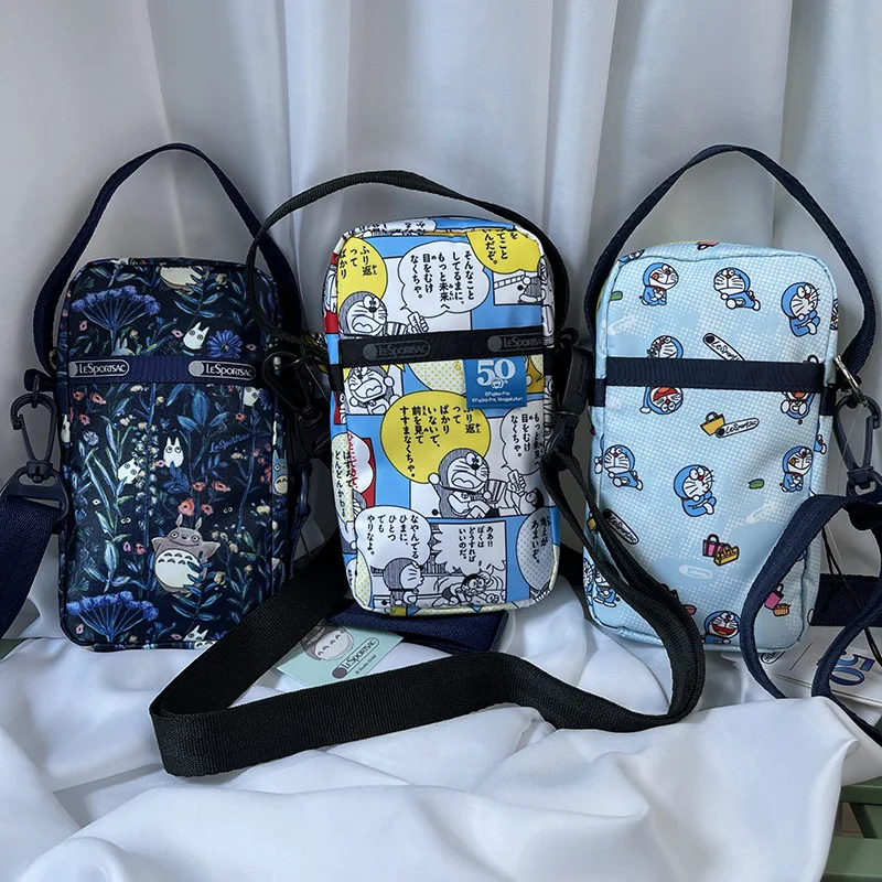 

Lesportsac New Kawaii Sanrio Snoopy Doraemon Cartoon Print Hand-Held Diagonal Shoulder Bag Small Shoulder Bag Tote Bag