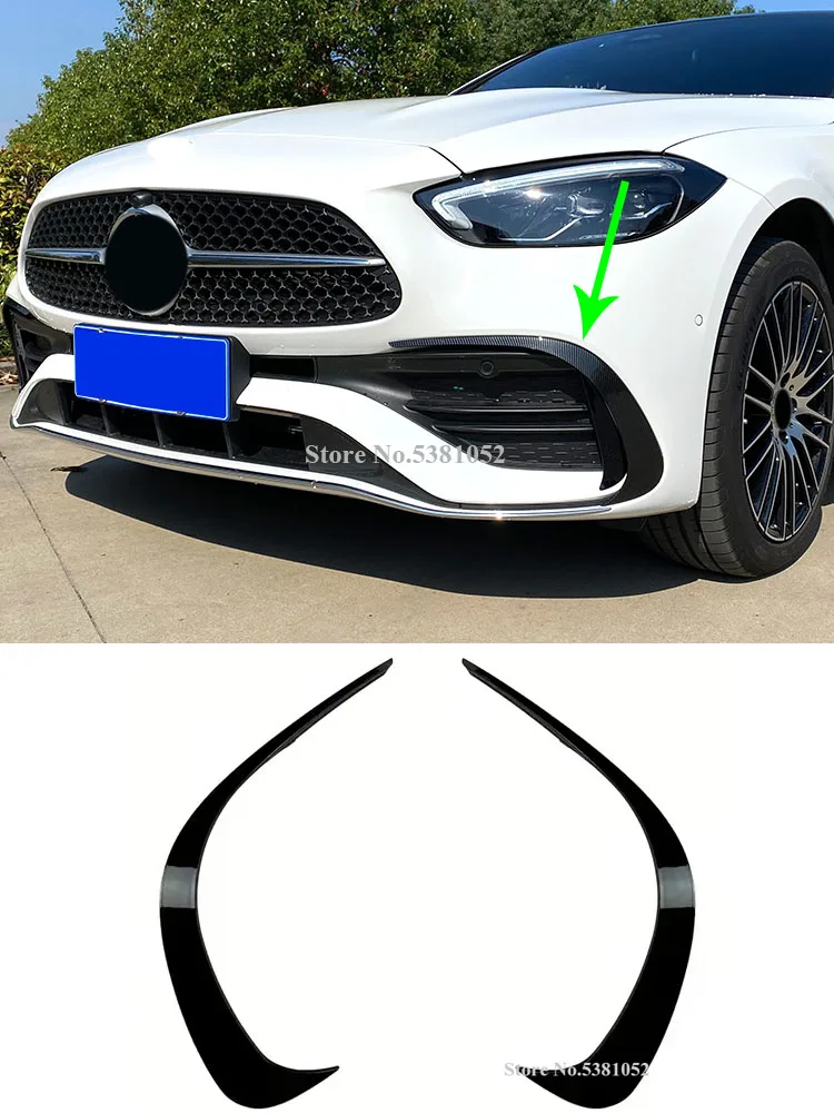 

Car Foglight Eyebrows Eyelid Frame Trim Fog Light Cover Decal Trim for Mercedes Benz C Class W206 C200 C220 C260 C300 2022 2023