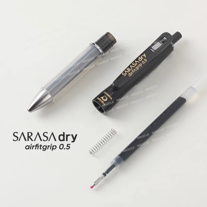 Фото Гелевая ручка ZEBRA SARASA Dry Airfitgrip 0,5/0,4 мм, черный сердечник, быстросохнущие гладкие стили для письма, boligrafo гель, канцелярские принадлежности для школы №5