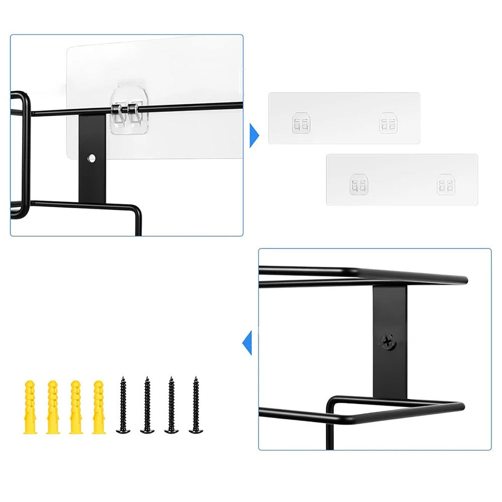 Держатель для туалетной бумаги металлический держатель перчаток настенный