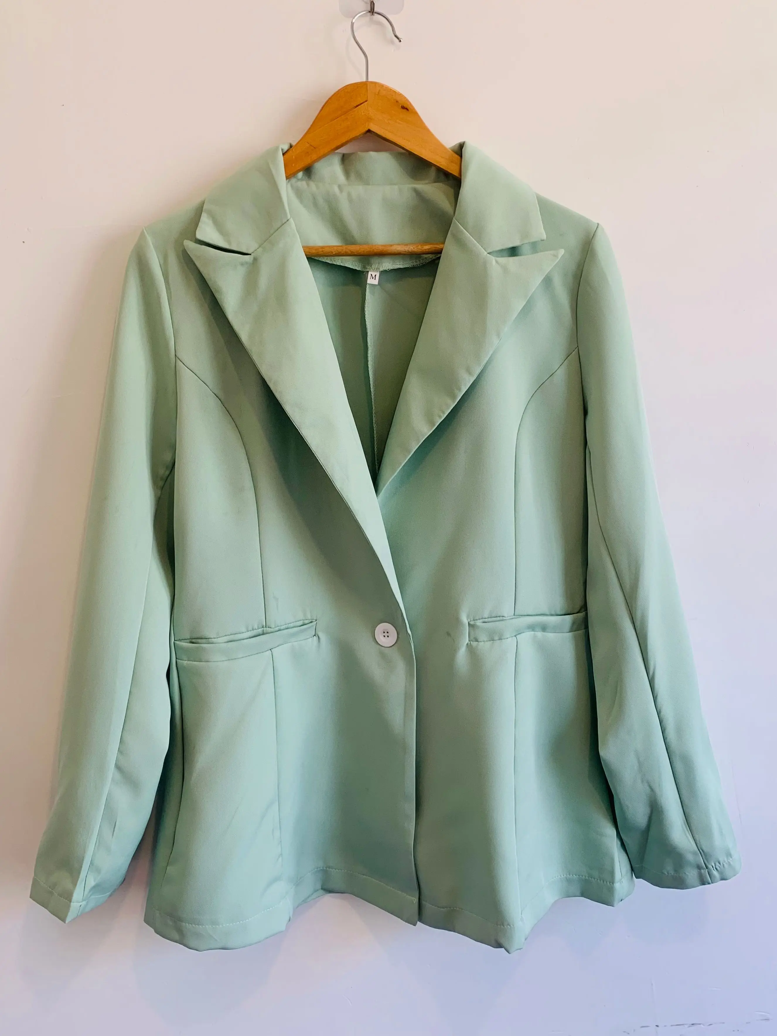 2023 Spring Blazers Women Coat Loose Women's Jacket Green Casual Female Blazers Woman Fashion Formal Elegant Coats Office Ladies images - 6