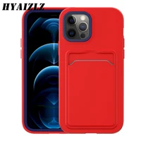 card slot back cover for iphone 13 mini 12 11 promax xs xr phone case shockproof siliconepc front bumper hybrid protect fundas