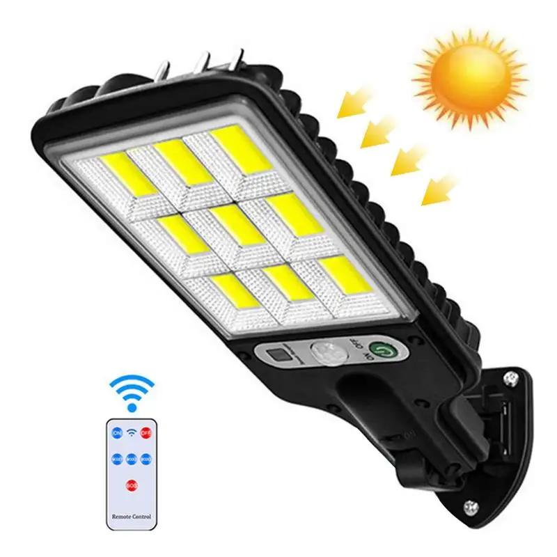 

Уличный настенный светильник на солнечной батарее, s настенный светильник с датчиком движения и дистанционным управлением, 3 режима освещен...