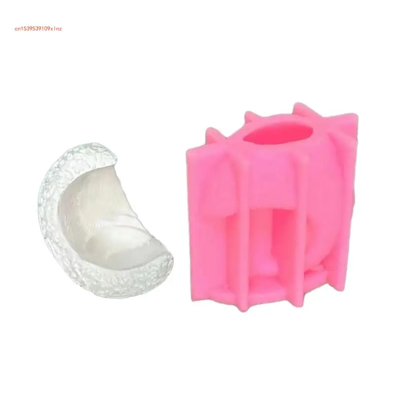 3D лунная форма для подноса свечей силиконовая подсвечник цементная