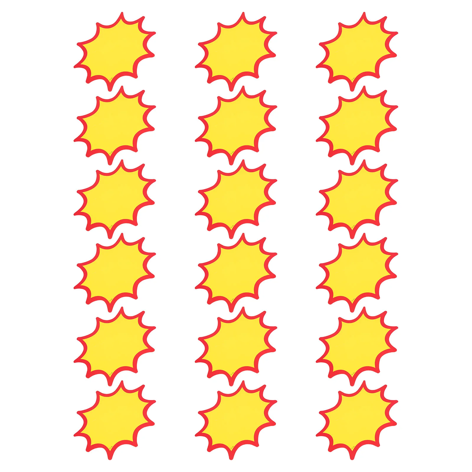 

60Pcs Retail Store Sale Signs Explosion Shape Price Signs Promotions Price Paper