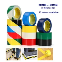 33meters 48 120mm multicolor barrier tape hazard warning self adhesive pvc tape floor warehouse decoration warning tape safety