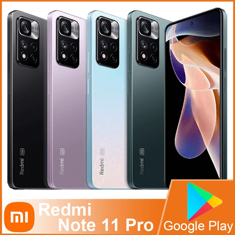 Xiaomi Redmi Note 11 Pro 5G Global Version Smartphone 67W QC Dimensity 920  6.67inch AMOLED Display 108MP Camera