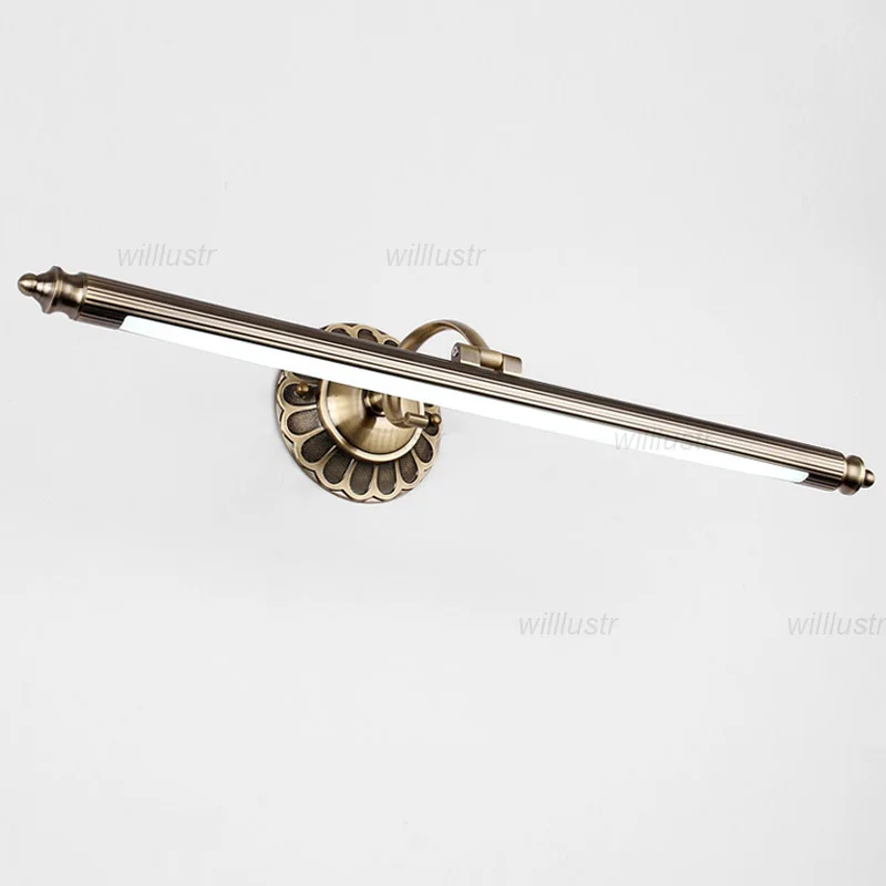 Роскошная металлическая акриловая настенная лампа в стиле ретро