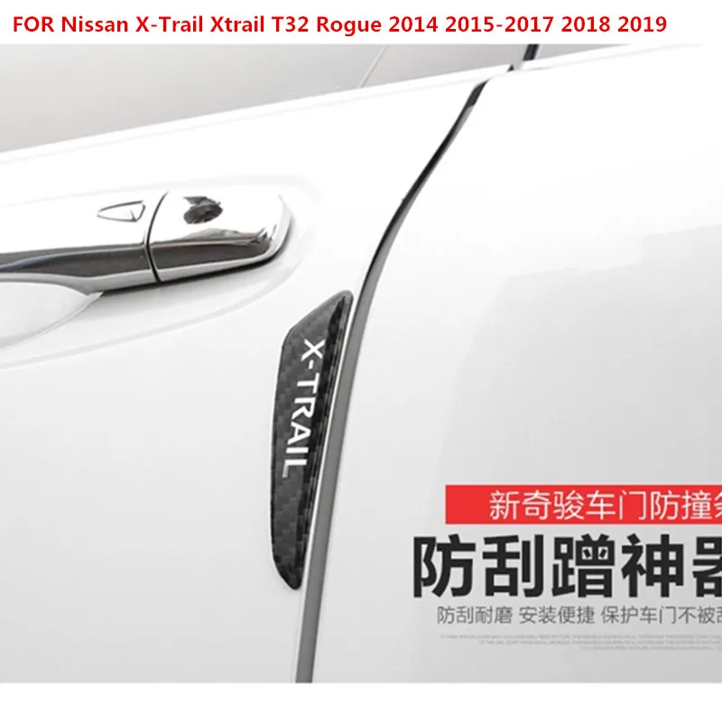 

CAR STYLING DOOR ANTI-COLLISION STRIP CARBON FIBER PROTECT STICKER FOR Nissan X-Trail Xtrail T32 Rogue 2014-2019 ACCESSORIES
