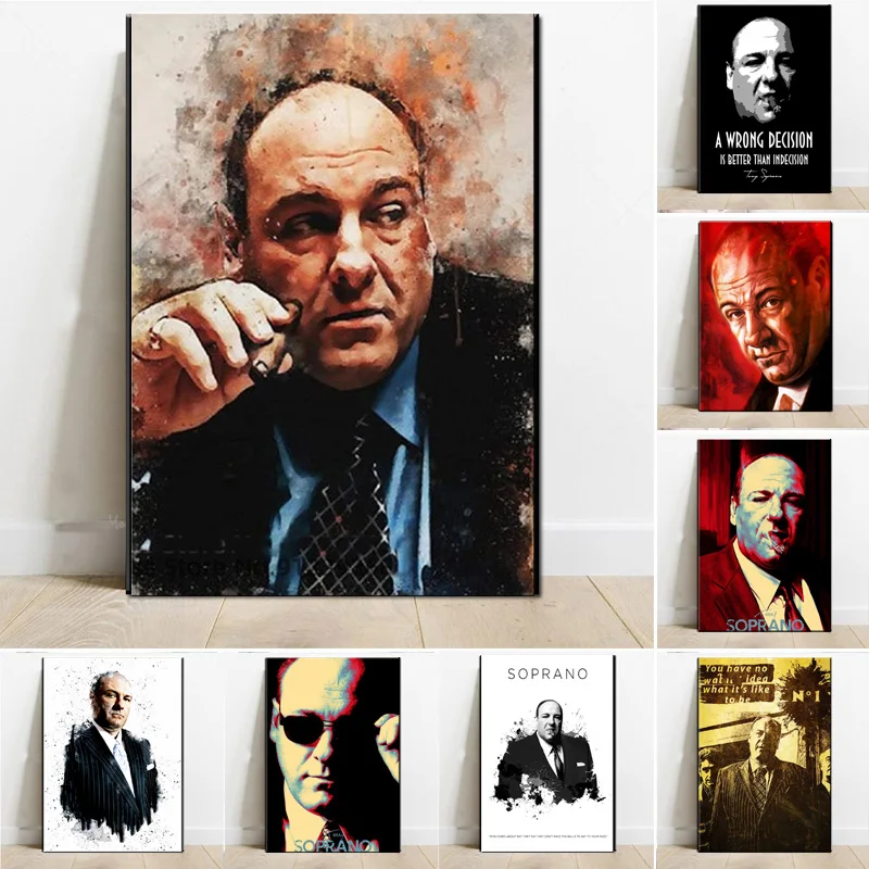 Плакаты принты Тони Сопрано гангстер классический фильм Крестный отец актер