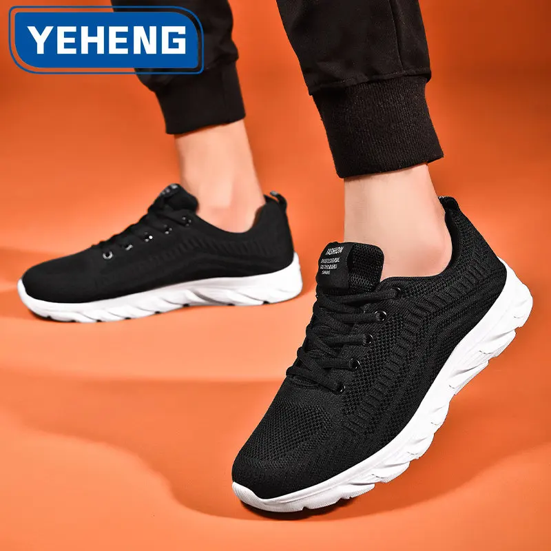 Кроссовки мужские сетчатые с мягкой подошвой удобные дышащие легкие прогулочные