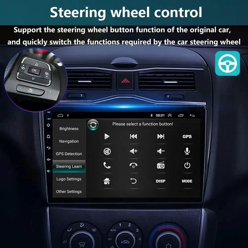 Фото Автомобильное аудио Android 13 Автомобильное радио для Mazda 5 2005 2006 2007 2008 2009 2010 Авторадио Навигация Автомобильная стереосистема 8 ядер 4g Wi-Fi GPS Видео №5