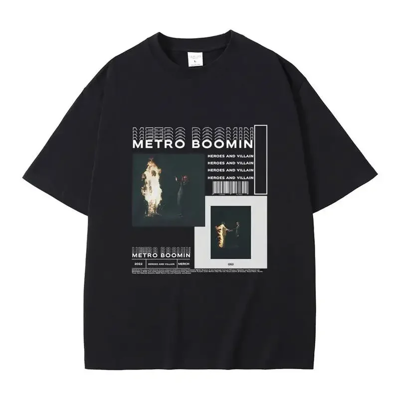 Фото Лучшие футболки с изображением знаменитого рэпера Metro Boomin, альбома Heroes Villains Music №1