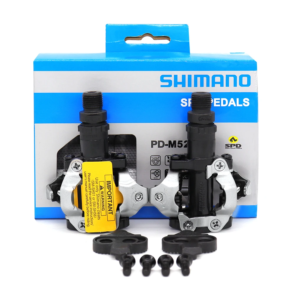 SHIMANO PD-M520 MTB велосипедная педаль самоблокирующиеся педали SPD дорожные шипы для