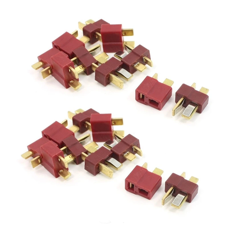 

10 пар Deans Ultra Plug T Male + Female Connector для RC Li-Po Battery Car Plane