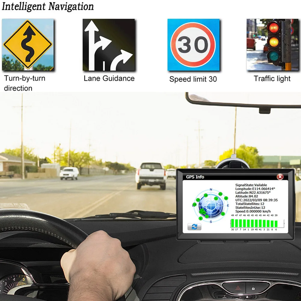 Коммерческие драйверы GPS 2024 для вождения грубых дорог карты режимов 2D/3D высокая