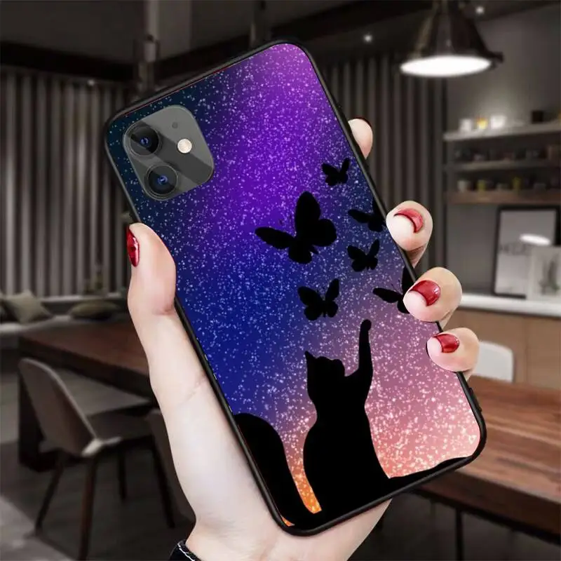 Прекрасный чехол для телефона с изображением бабочек для iPhone 11 12 13 Pro Max 5s 6s 7 8 Plus X Xr Xs Se 2020 Mini Cover