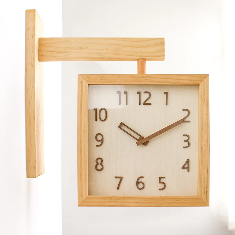 

Accessories Numbers Wall Clock Wood Desk Silent Wall Clock Digital Modern Mural Living Room Decor Horloge Murale Wall Decors