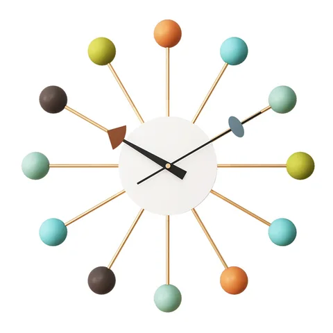 Настенные часы Nielsen с цветными шариками, простые, для детской комнаты, карамельные, Подвесные часы, украшение для дома, украшение для дома