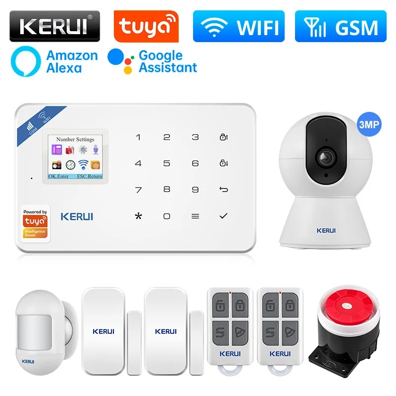 

Охранная сигнализация KERUI W181, GSM, Wi-Fi, 433 МГц