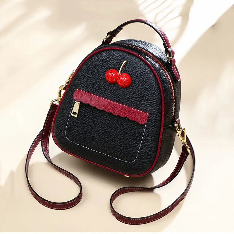 

2022 New Design Women's Bag Leather Bag Backpack Large Capacity High Quality