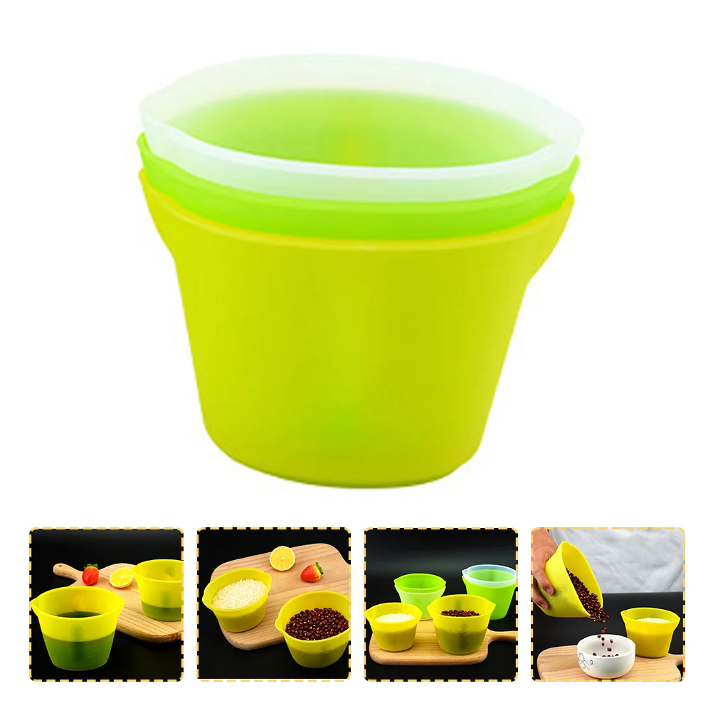 

3pcs Multifunctional Measuring Cups Non-stick Mixing Cups with Scale Baking Supplies