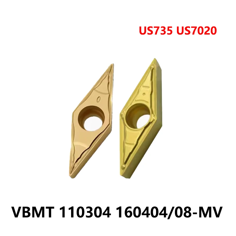 

100% оригинальные твердосплавные вставки VBMT110304-MV US735 VBMT160404-MV VBMT160408-MV US735 US7020 VBMT 110304 160404 160408