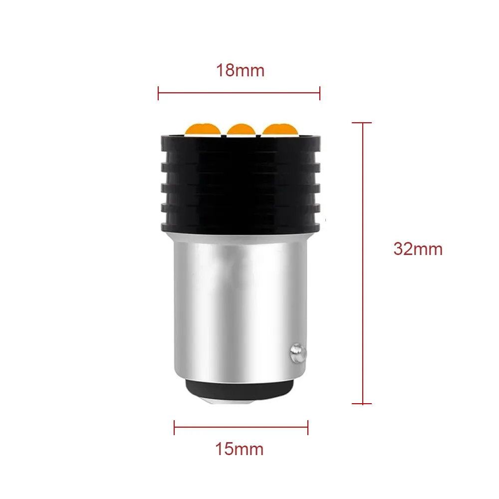 2 шт. 12 В 1156 P21W BA15S P21/5W 1157 BAY15D светодиодная лампа автомобильный стоп-сигнал