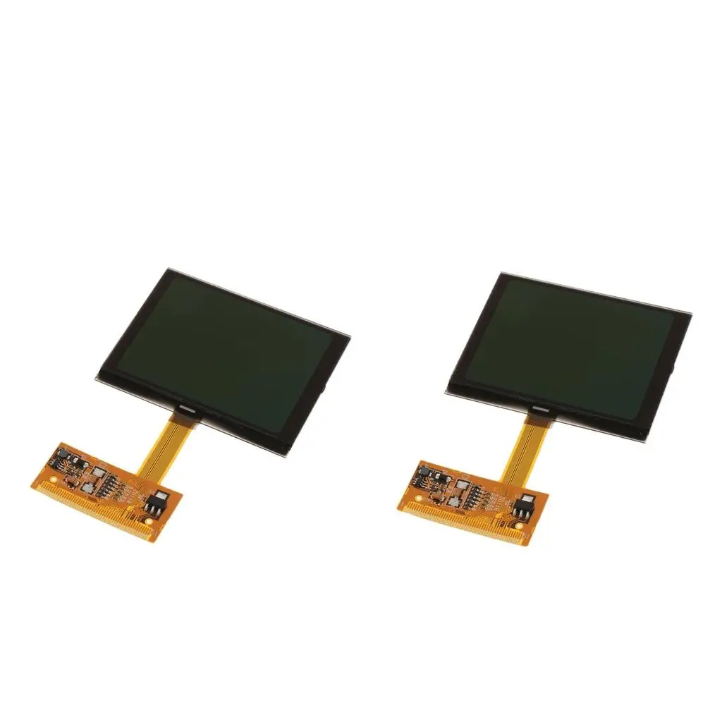 

2x Replacement LCD Display Screen Instrument Cluster for Audi New