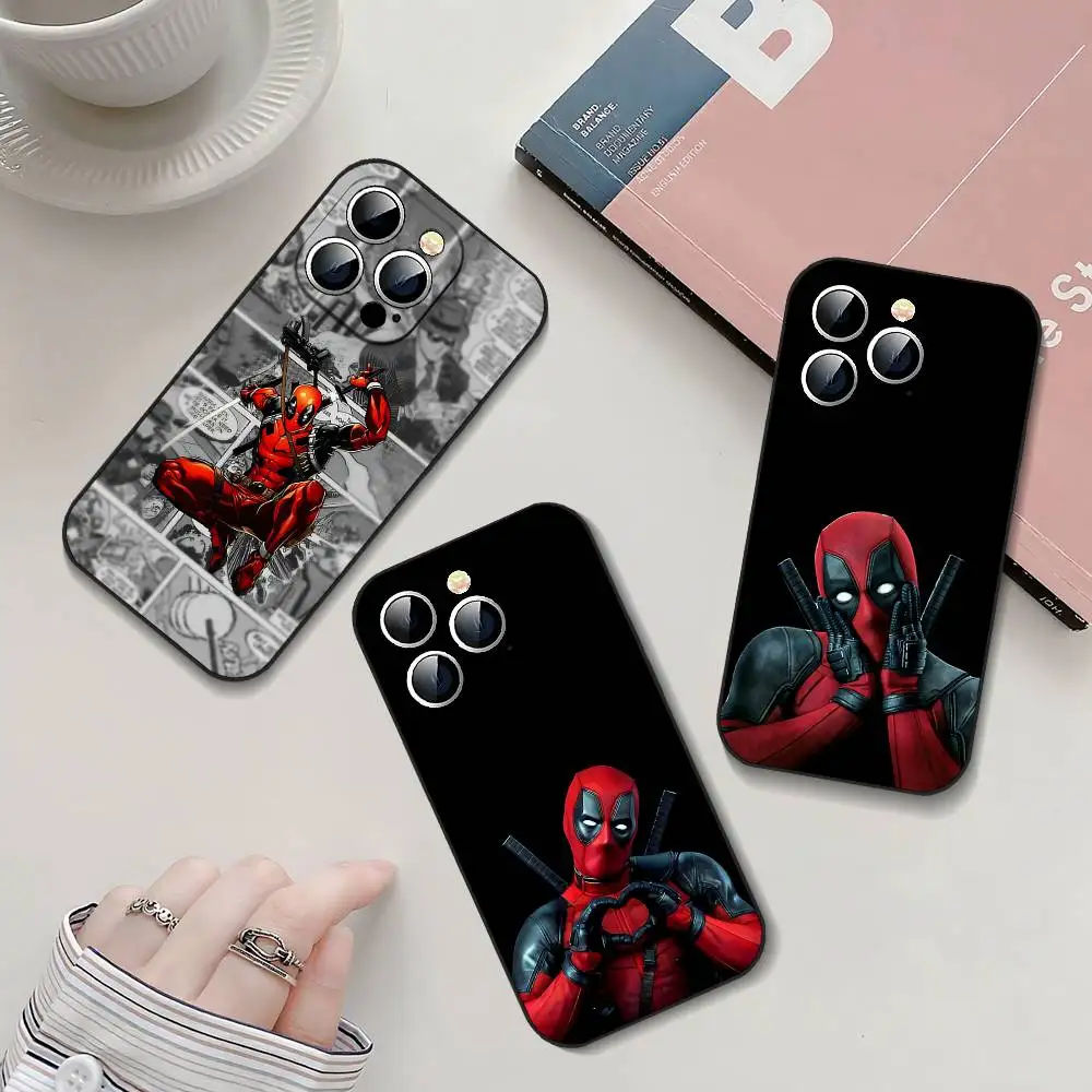 Фото Чехол для телефона Cool-D-deadpoolS, черный, подходит для iPhone 17, 16, 15, 11, 13, 14 Pro Max, Plus, X, Xr, Xs Max, 13 Mini №2