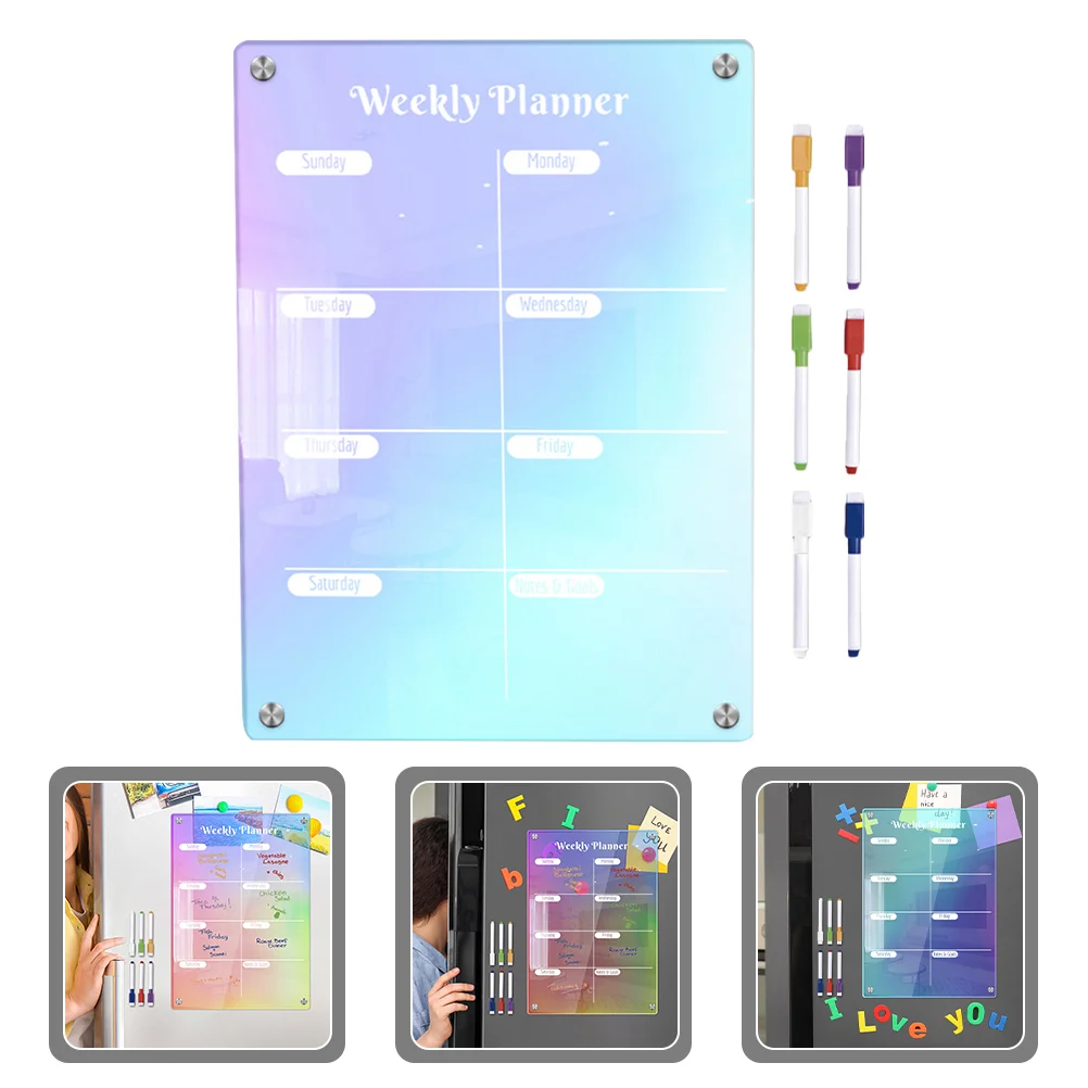 

Practical Dry Erase Board Fridge Magnet Writing Combination Home Supply Schedule Acrylic Planning