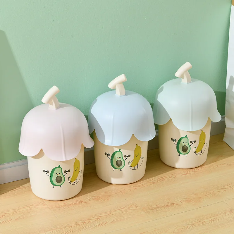

Cute Banana Shape Baby Room Trash Can Kitchen Office Waste Bin Home Trash Can Rubbish Can For Kitchen Garbage