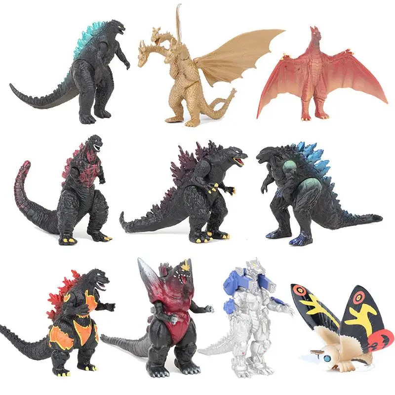 

Экшн-фигурки Godzillas из фильма «король монстров», ПВХ фигурки героев мультфильма Gorilla Gojirast, подвижная Коллекционная модель, детские игрушки, п...