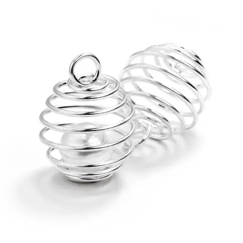 Металлические спиральные бусины SEVENWELL