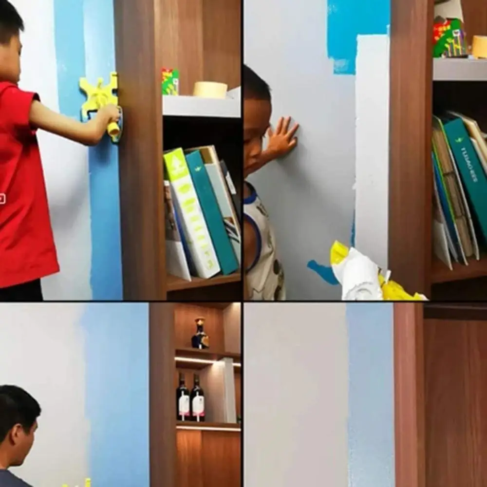 Профессиональный Многофункциональный сменный ролик для покраски с кисточкой |