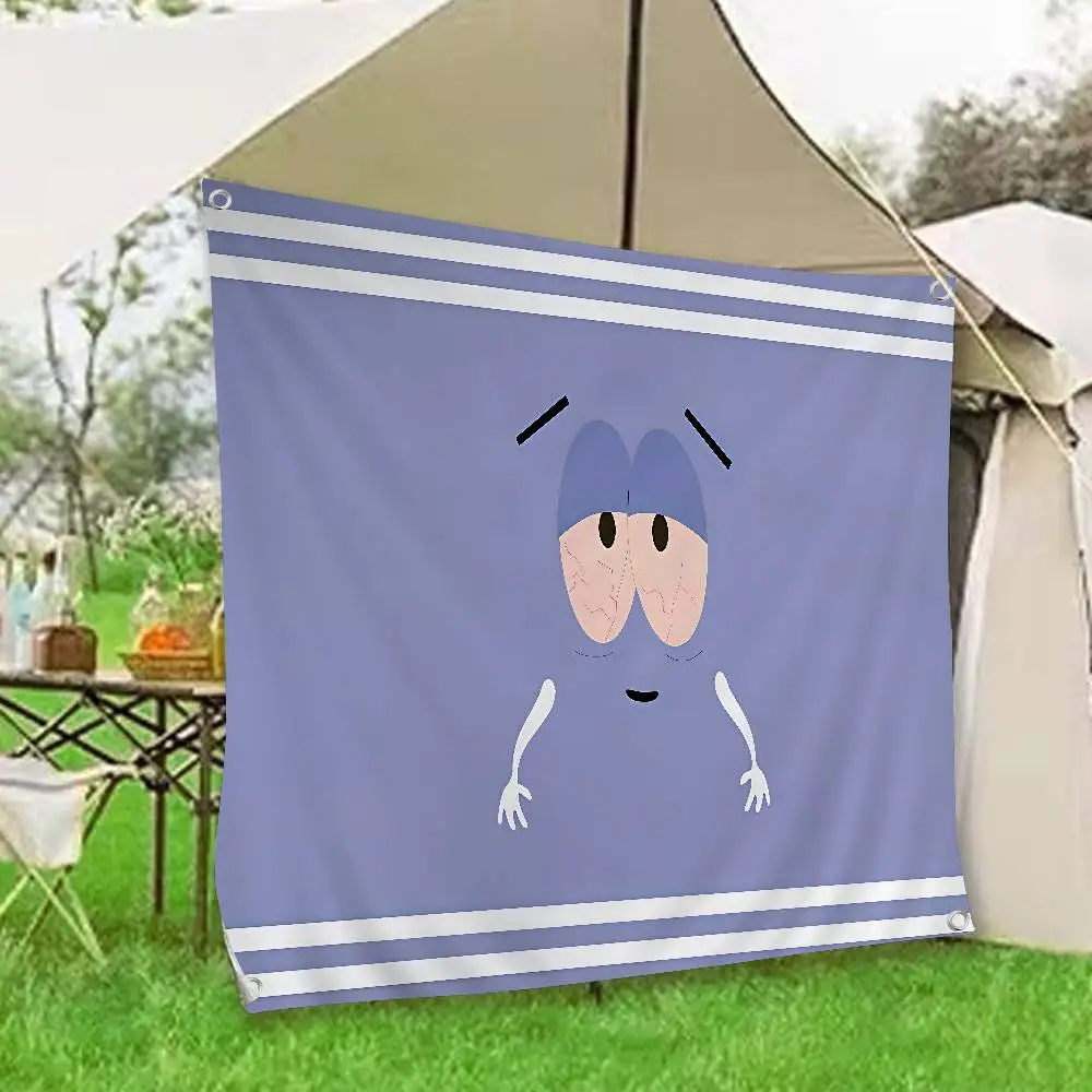 Фото Плакат с мультяшным персонажем Туоли из South Park, японский настенный флаг, аниме-панно, декор для дома №1