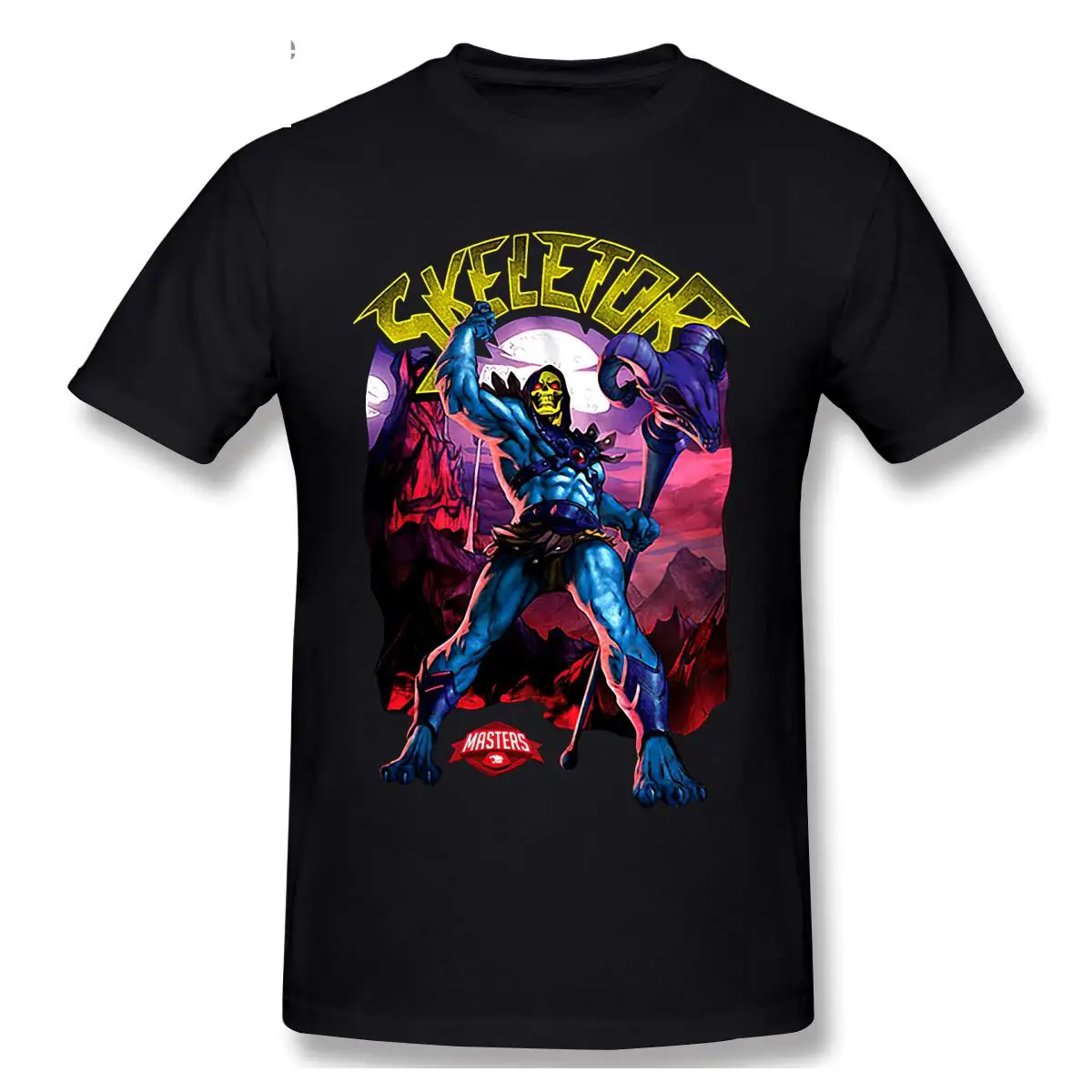 

OFFICIAL Masters Of The Universe Skeletor Mens T-Shirt Evil Villain He-Man Cotton Wholesale O Neck Tee Shirt