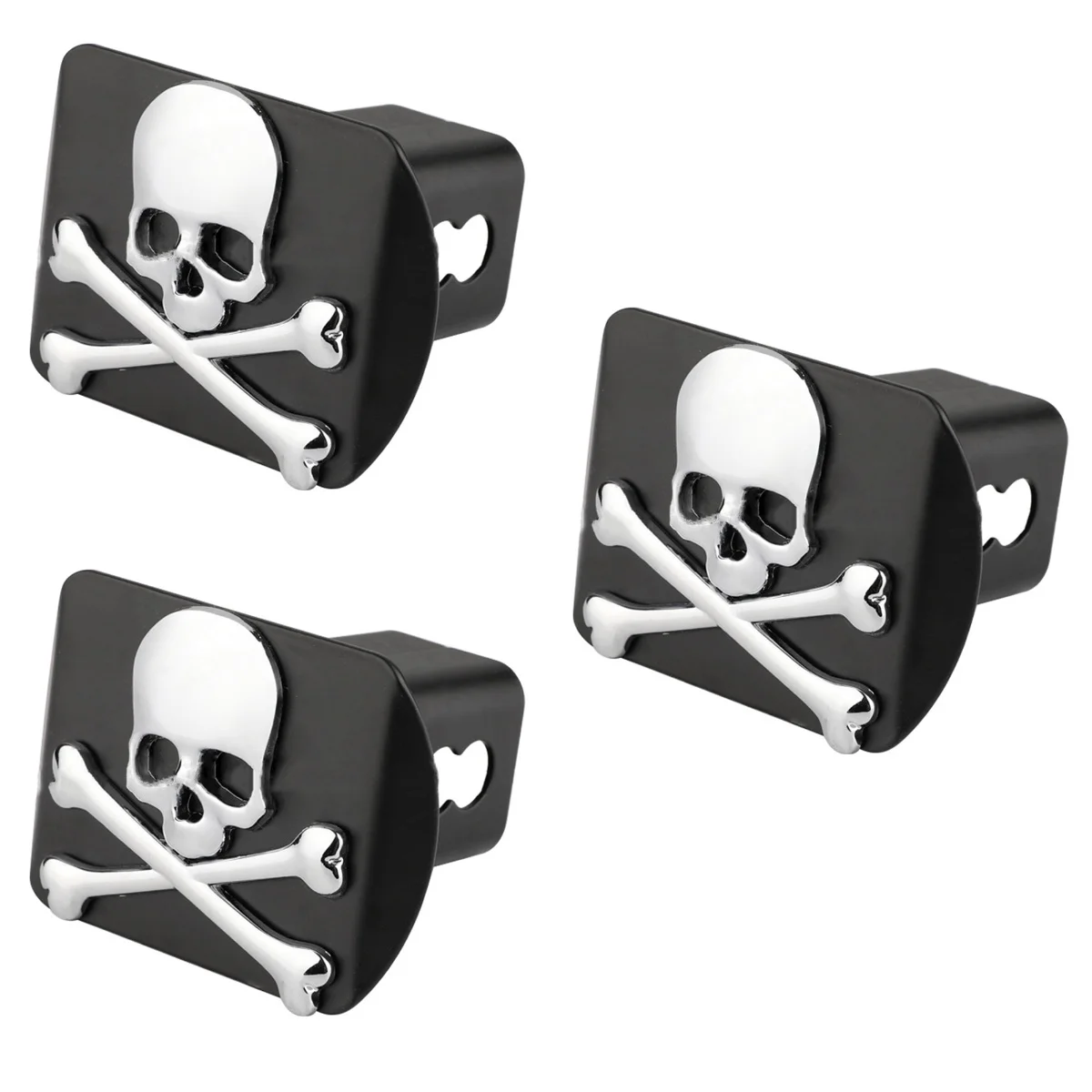 

3pcs Embossed 3D Hitch Cover Fashion Durable Hitch Plug for Car Receiver