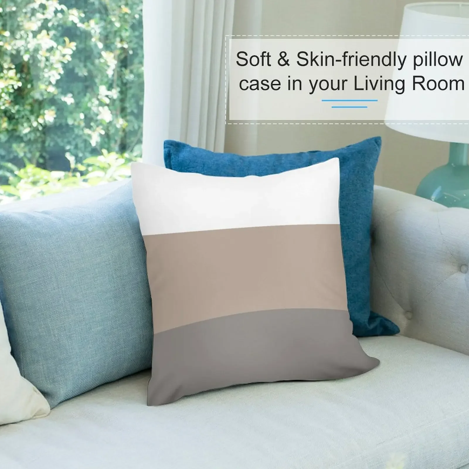 НАТУРАЛЬНАЯ ПОЛОСКА В БЕЛОМ - ТАУПЕ СЕРАЯ ГОЛУЧНАЯ ГОРИЗОНТАЛЬНАЯ 3-СУМКА