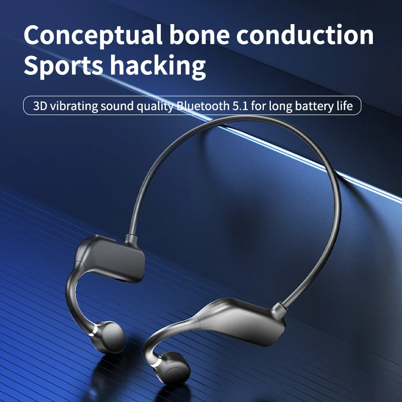 

VG05 Wireless Headset, Bluetooth 5,0, Bone Conducting Audio Equipment, OpenEAR, Outdoor Sports, Stereo, Waterproof, Microphone