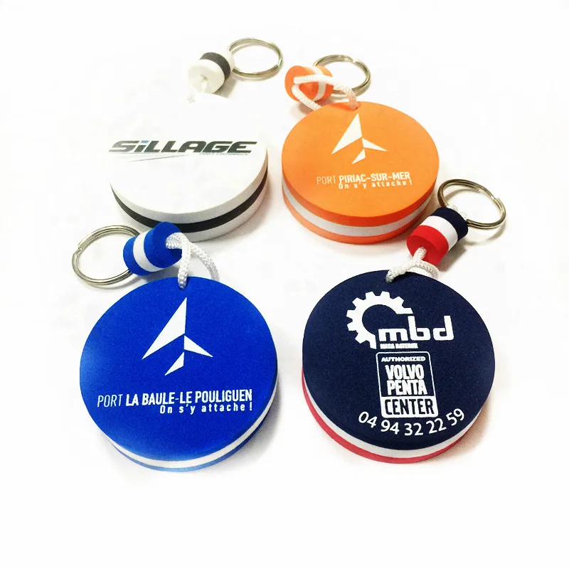 EVA keychain customized color silk screen foam floating EVA keychain exquisite gift EVA keychain