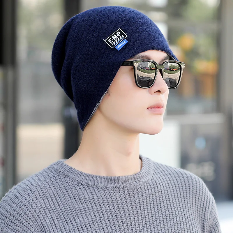 

Мужская зимняя облегающая шапка осень-зима вязаная шапка теплая шапка с ворсом головной убор Кепка женская шапка мужская шапка Панама