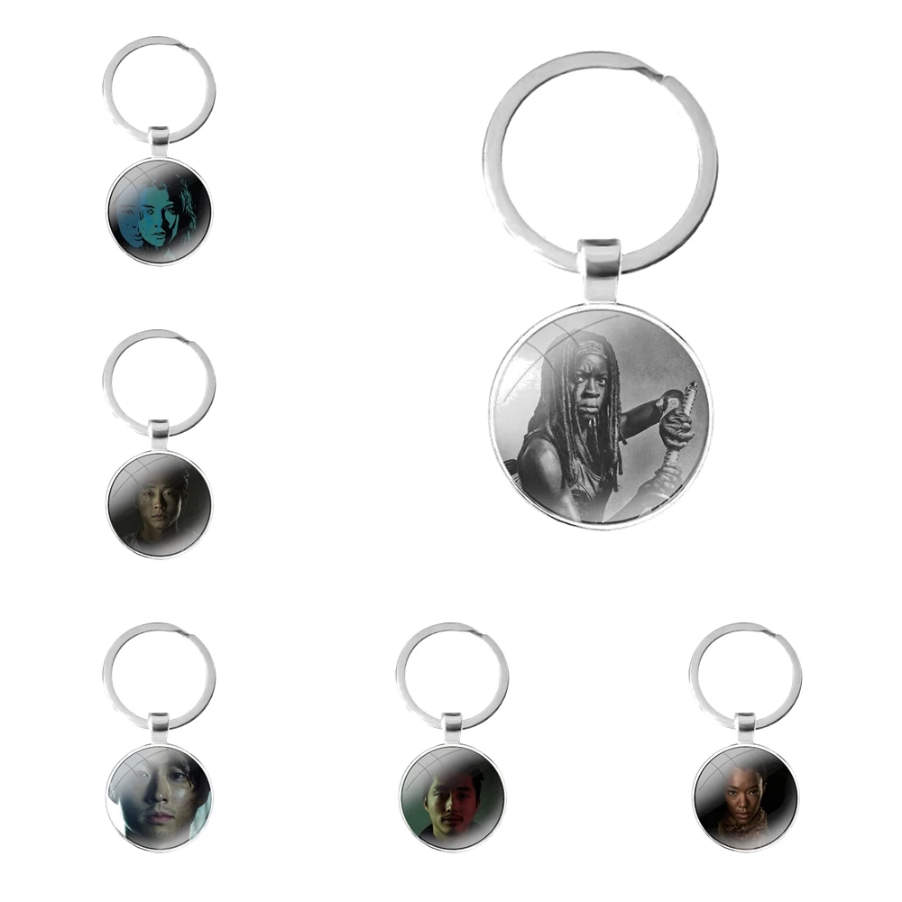 Брелок для ключей, с кабошоном, для автомобиля, креативный дизайн, 