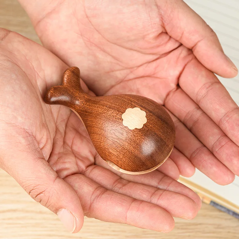 Ручная деревянная рыба-кит для офиса игрушка снятия стресса милая рыба-Кит