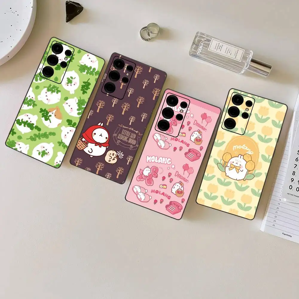Фото Милый чехол для телефона с кроликом M-Molang для Samsung S 24 Fe 25 Ultra Plus 20 Lite 21 30 22 23 24 22 Ultra 5G Fundas №4