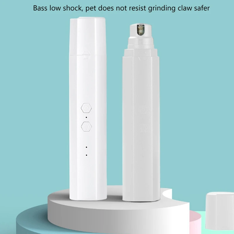 

Шлифовальная машинка для ногтей для собак и кошек, бесшумная пилка для ногтей, профессиональная машинка для безболезненного ухода за лапам...