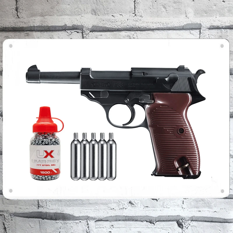 Wearable4U умарекс Walther P38 полуавтоматический CO2 пневматический пистолет BB воздушный