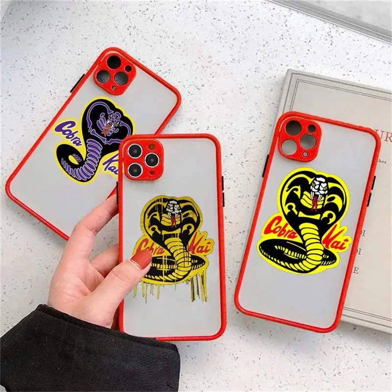 

Cobra Kai Logo Phone Case matte transparent For iphone 14 11 12 13 plus mini x xs xr pro max cover