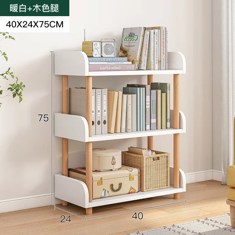 AOLIVIYA Simple Bookshelf Rack Floor-to-ceiling Living Room Small Home Display Shelf Bookcase Bedroom Book Storage Rack images - 6