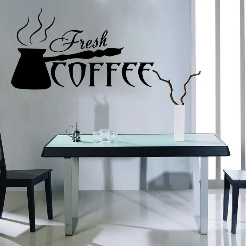 

Coffee creative wall decals PVC sticker decoration kitchen decoration accessories Wall art decal wallstickers Home wallpaper